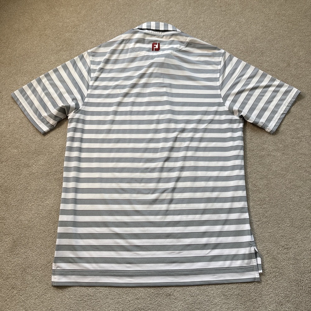 FootJoy The Legends Golf Club Parris Island SC Polo Golf Shirt Mens M Striped - Picture 2 of 9